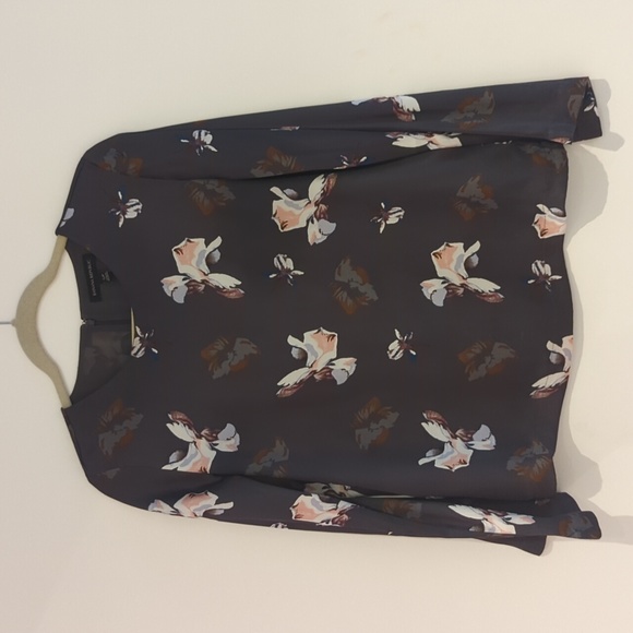 Banana Republic Purple Flower Blouse - Picture 1 of 6